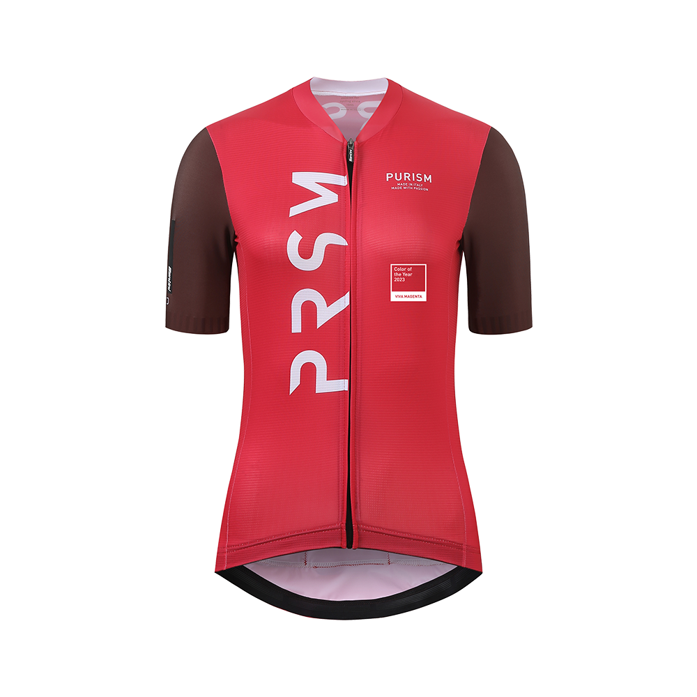 Santini SS23 PURISM Race S/S jersey Viva Magenta Limited Edition for Woman
