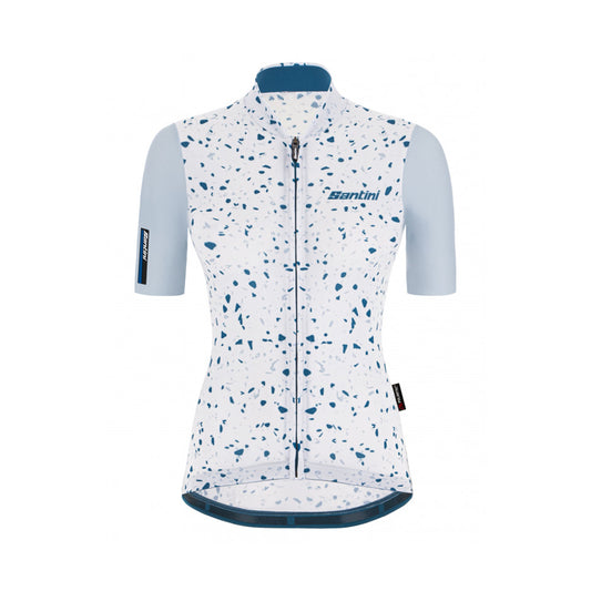 Maglia Santini SS21 Delta Pietra M/E Argento Vestibilità Slim da Donna 