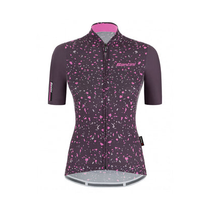 Santini SS21 Delta Pietra  S/S Jersey Winery Slim Fit for Woman