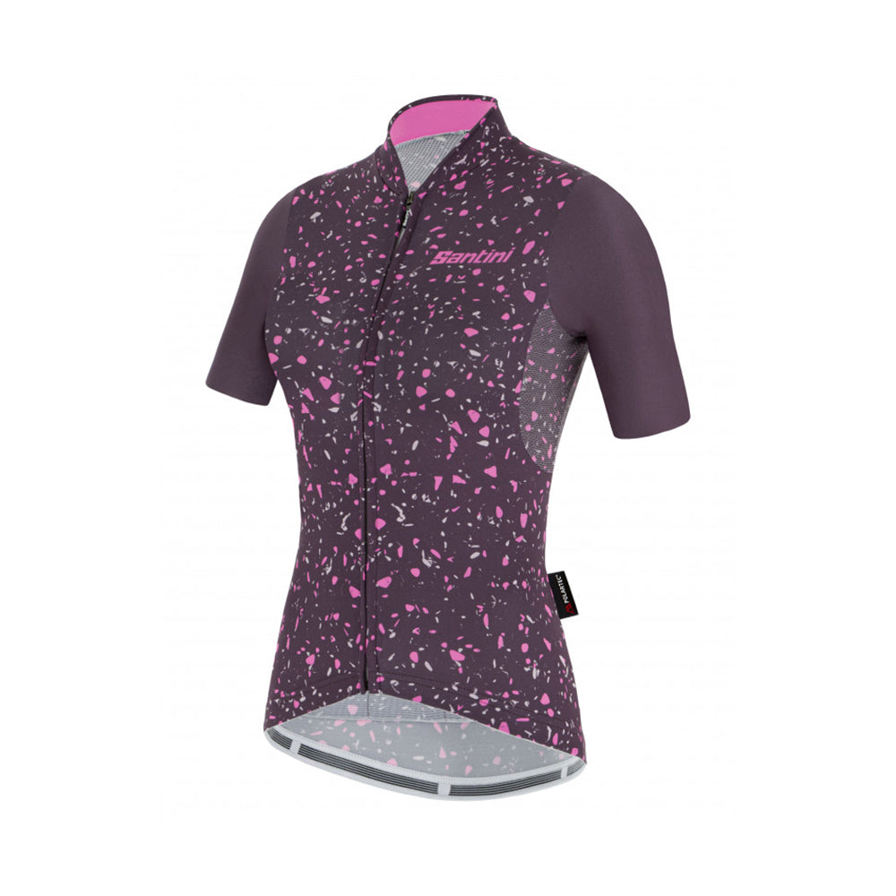 Santini SS21 Delta Pietra  S/S Jersey Winery Slim Fit for Woman