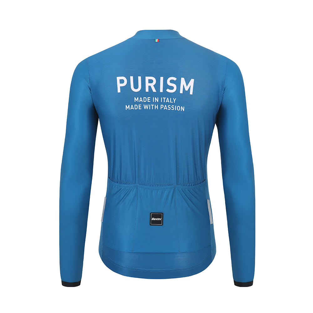 Santini SS23 PURISM Classic L/S Jersey Navy Classic Fit