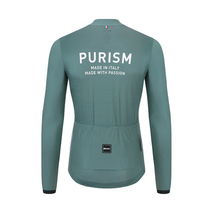 Santini SS23 PURISM Classic L/S Jersey Dusty Teal Classic Fit