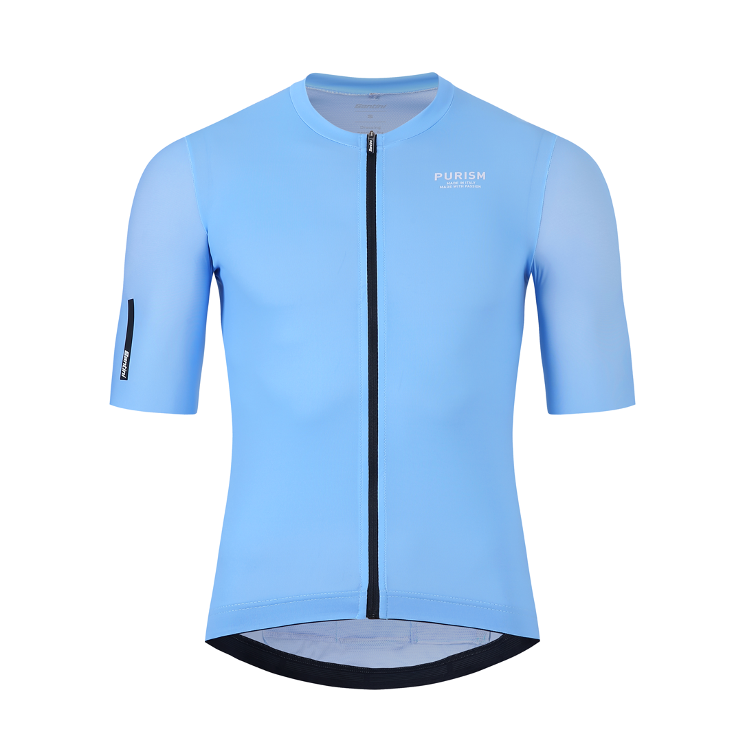 Santini SS23 PURISM Basic S/S Jersey Sky Blue Slim Fit