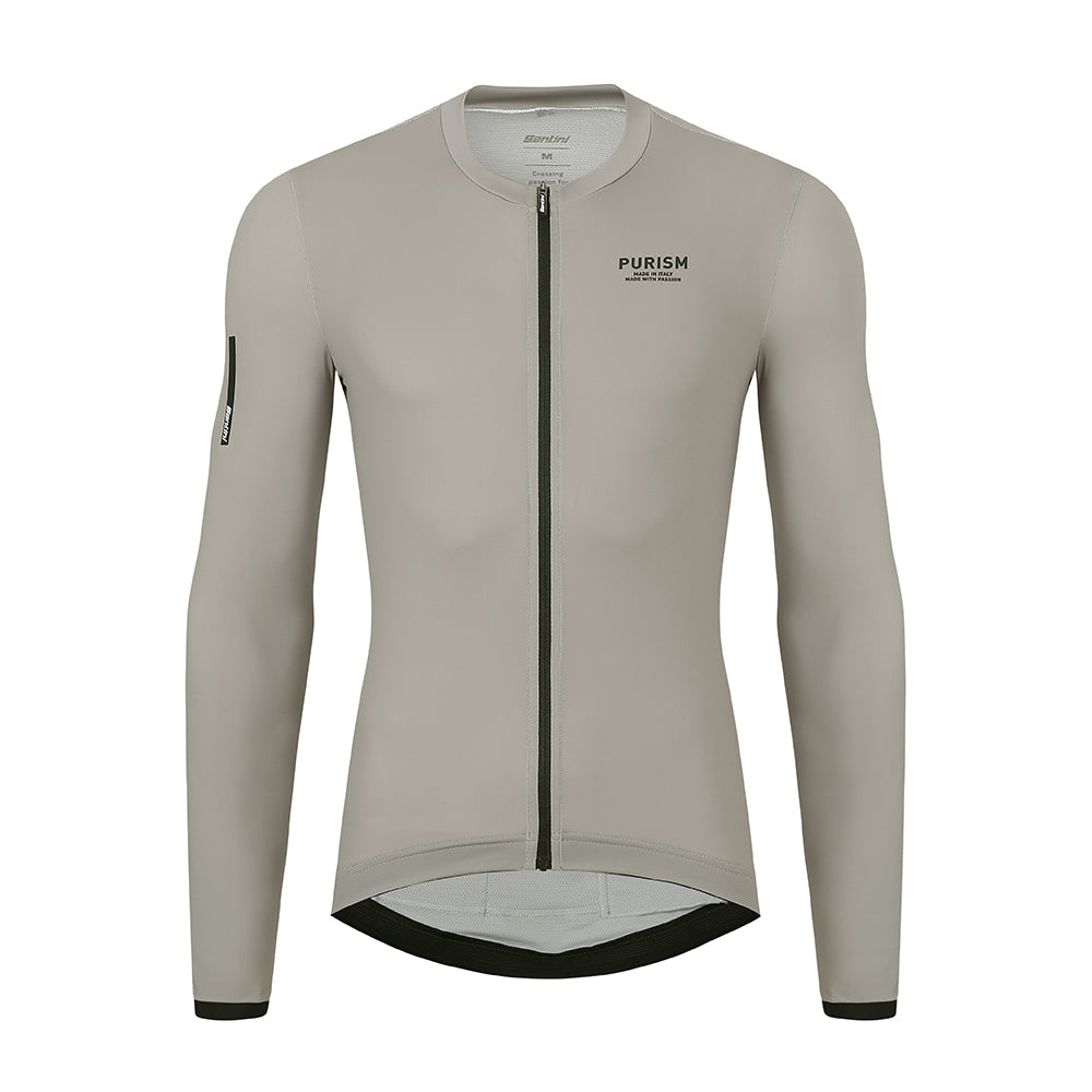 Maglia Santini SS23 PURISM Basic M/L Beige Slim Fit 