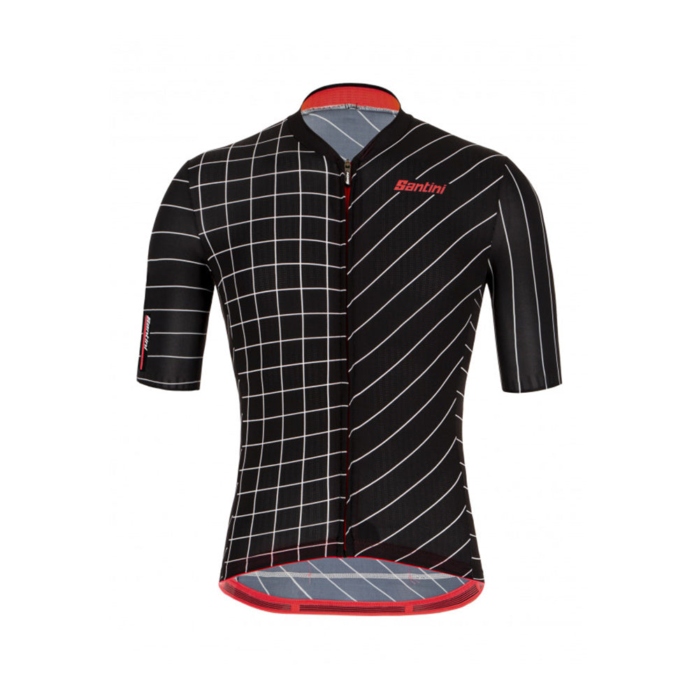 Santini SS21 Sleek Dinamo Race S/S trøje Sort Sleek Fit 