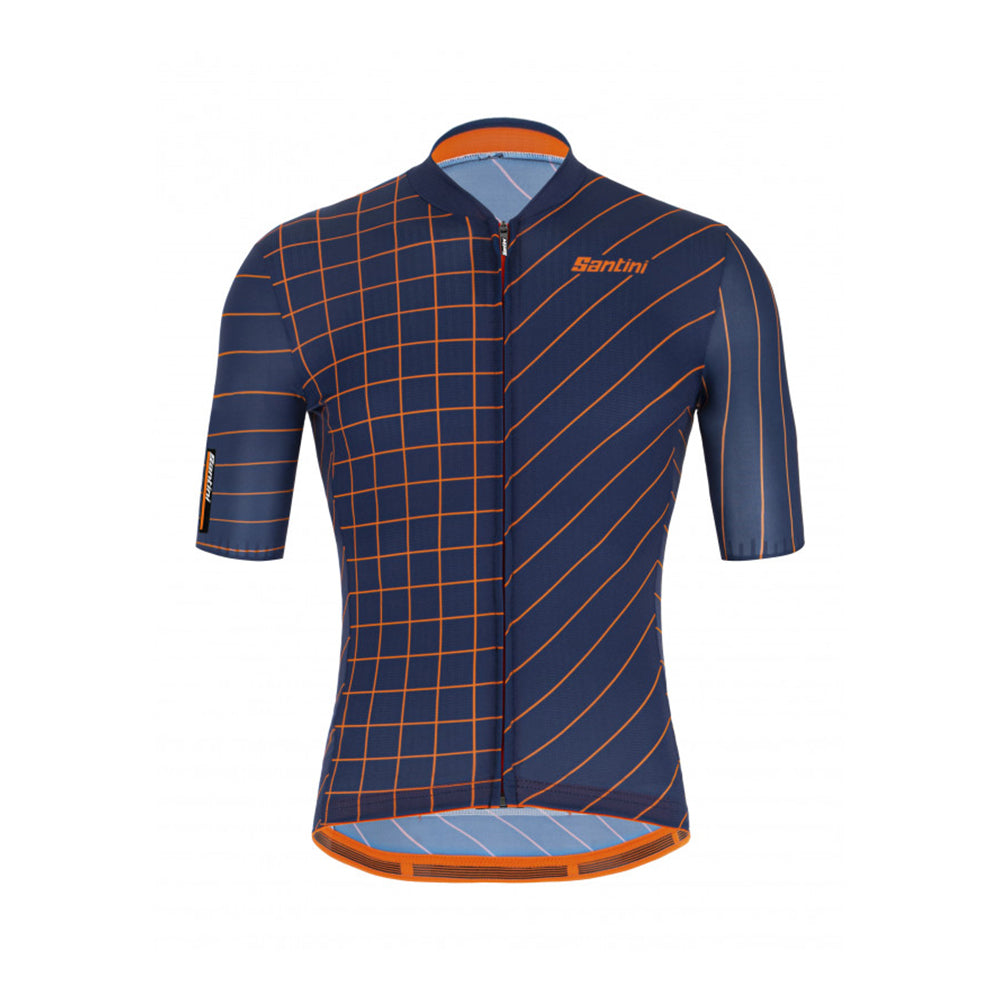 Santini SS21 Sleek Dinamo Race S/S trøje Navy Sleek Fit 