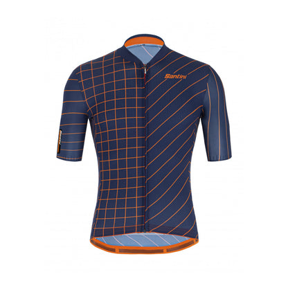 Maglia Santini SS21 Sleek Dinamo Race S/S Navy Sleek Fit 