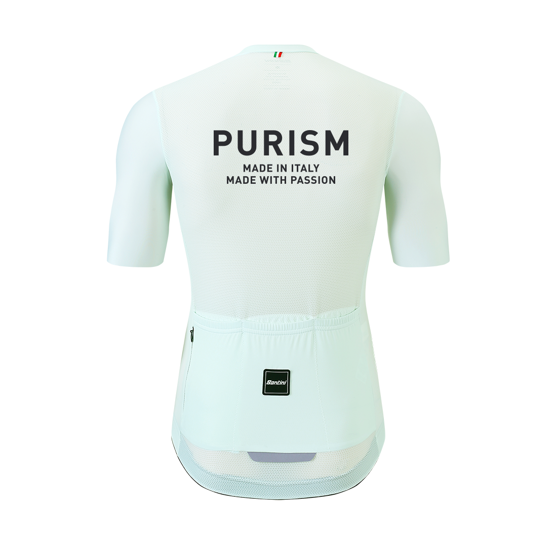 Santini SS24 PURISM Basic S/S Jersey Blue Blush Slim Fit