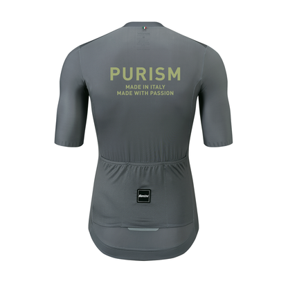 Santini SS24 PURISM Race S/S jersey Quiet Shade Sleek fit