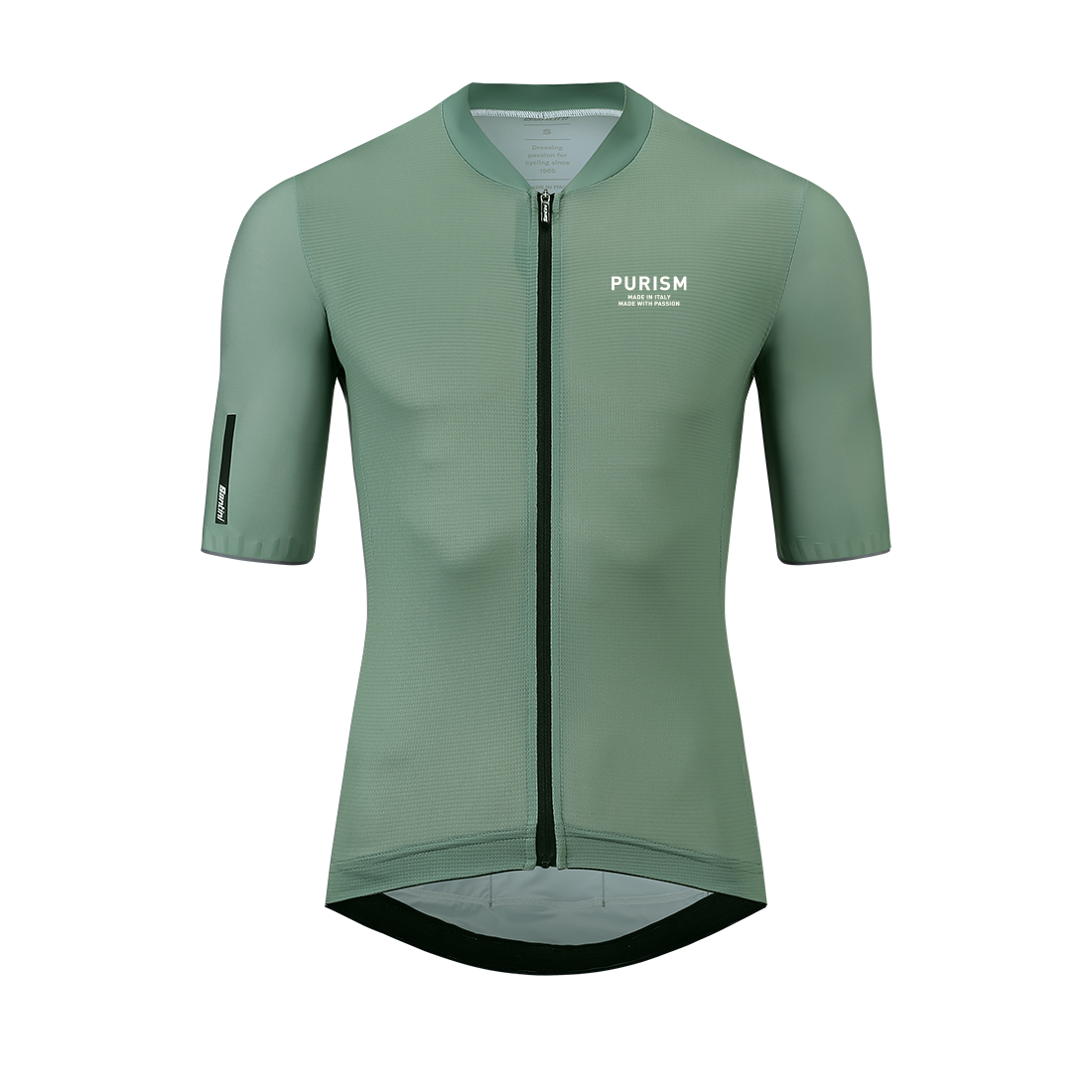 Santini SS24 PURISM Race S/S jersey Watercress Sleek fit