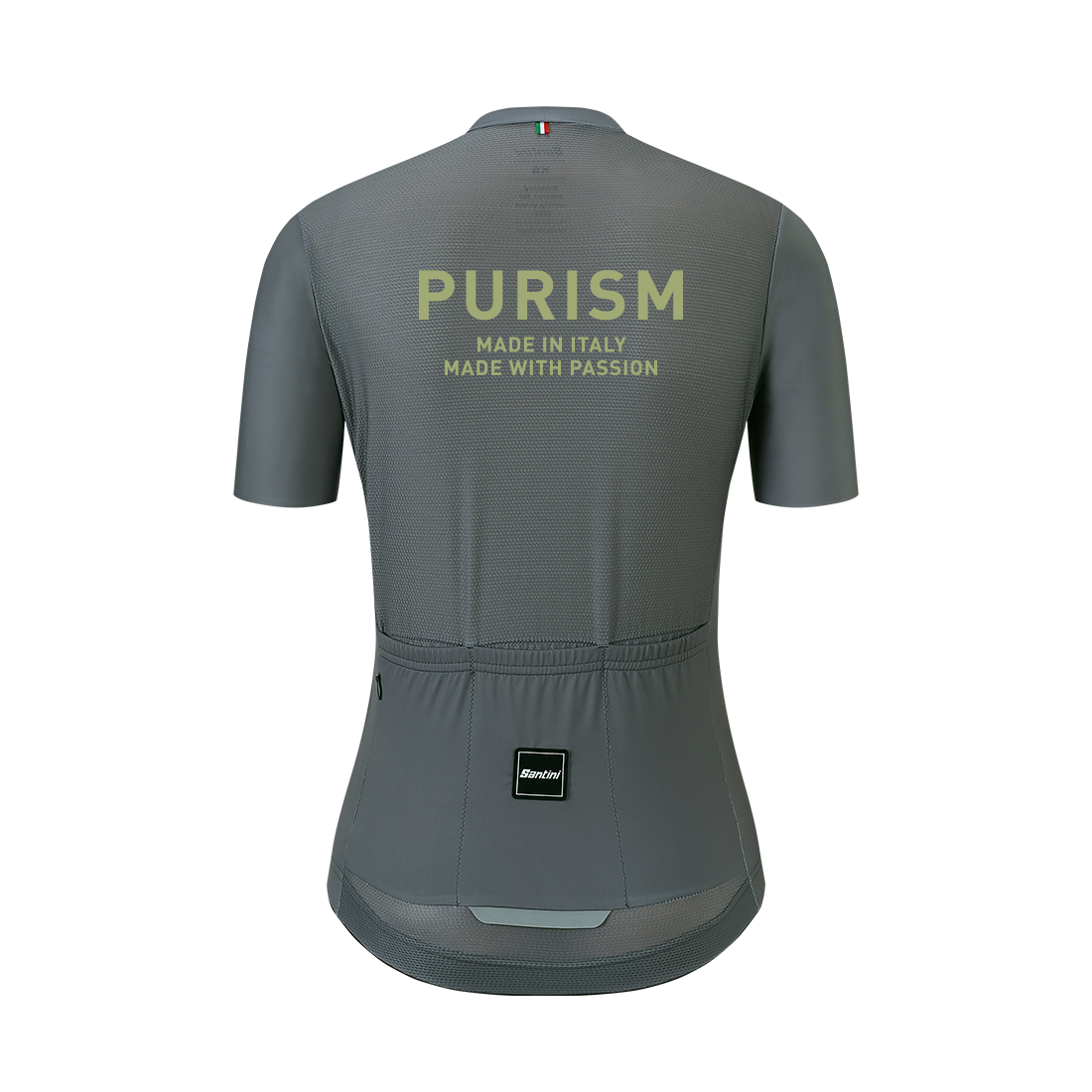 Santini SS24 PURISM Basic S/S Jersey Quiet Shade Slim Fit for Woman