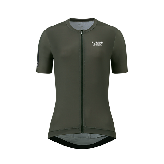 Santini SS24 PURISM Basic S/S Jersey Tarmac Slim Fit for Woman